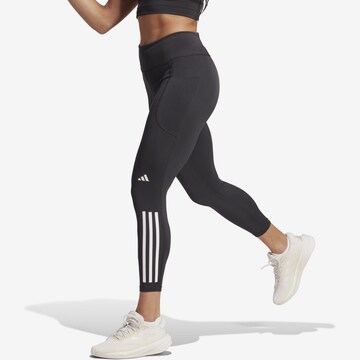 ADIDAS PERFORMANCE Skinny Urheiluhousut 'DailyRun' värissä musta