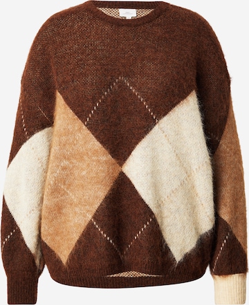 Pull-over 'CARNoeme' ONLY Carmakoma en marron : devant