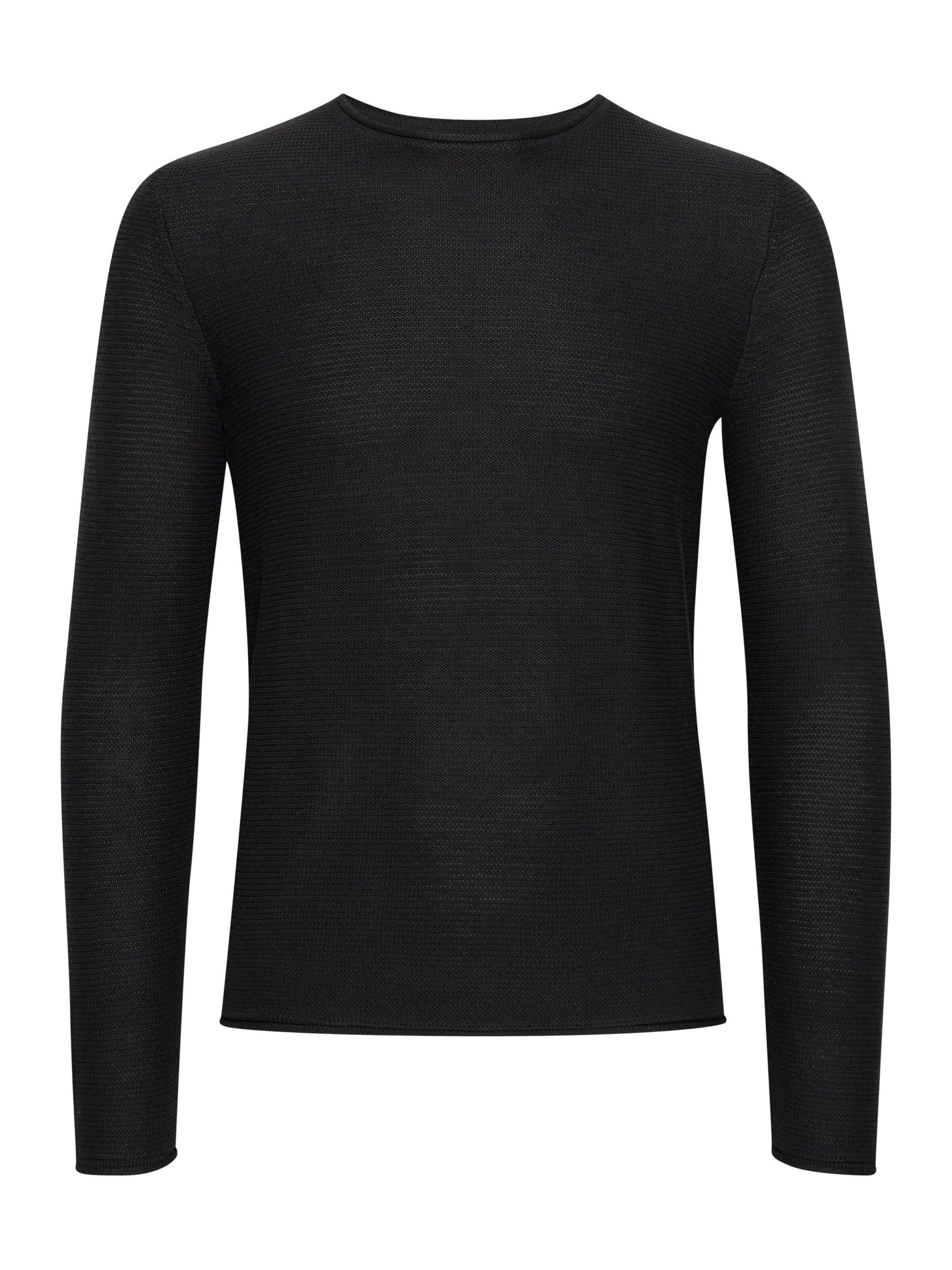 !Solid Pullover in Schwarz: Vorderseite