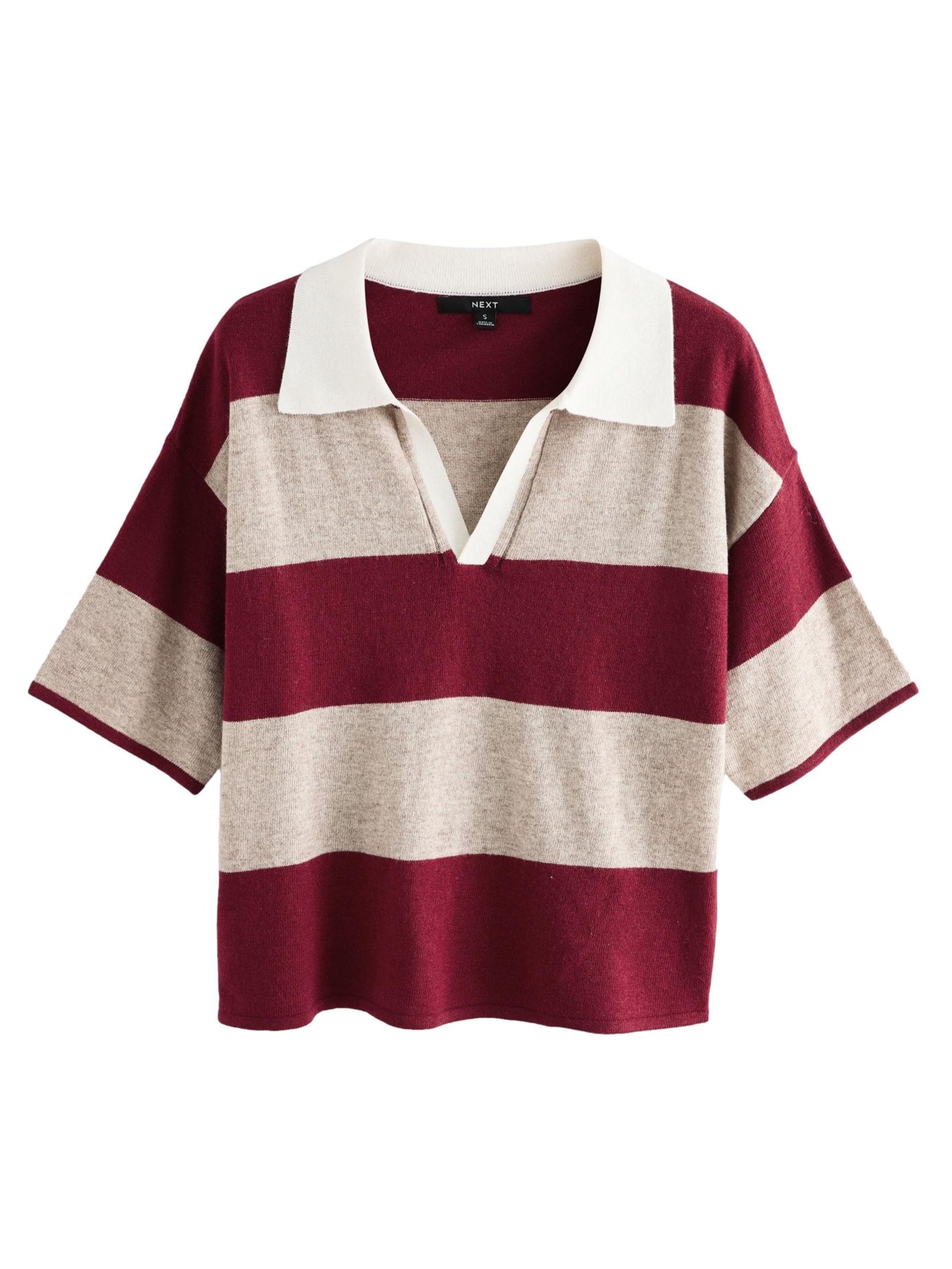 Next Πουλόβερ 'gestrickt' σε κόκκινο: μπροστά