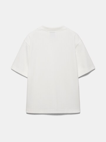 Pull&Bear Poloshirt in Weiß