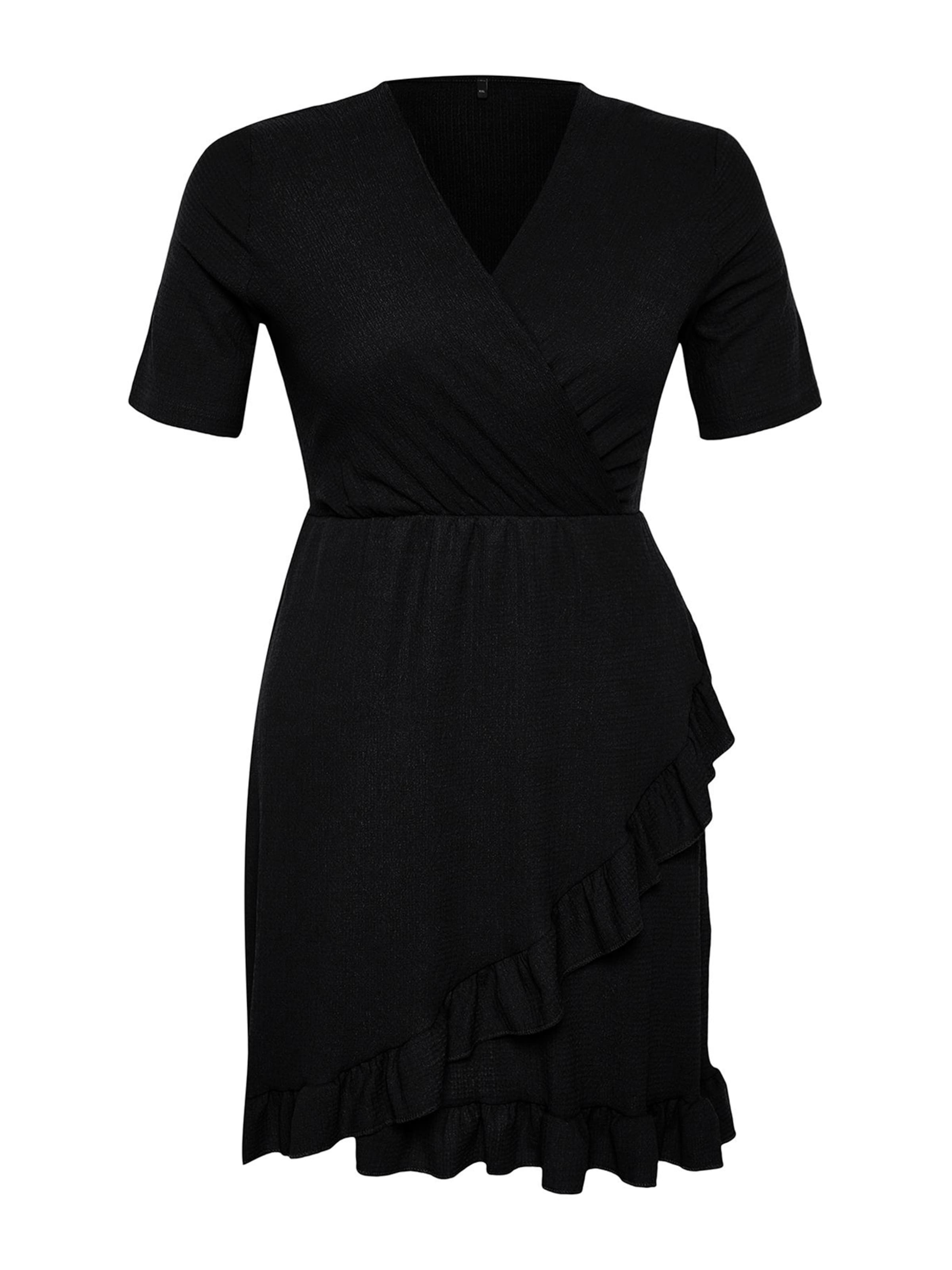 Robe Trendyol Curve en noir : devant