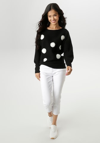 Aniston SELECTED Pullover in Schwarz
