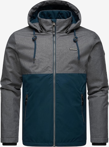 Ragwear Between-Season Jacket 'Roens' in Grey: front