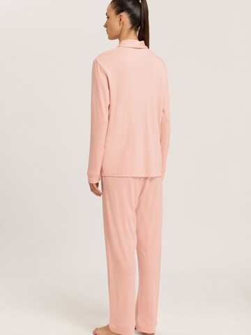 Hanro - Pijama ' Natural Comfort ' em laranja