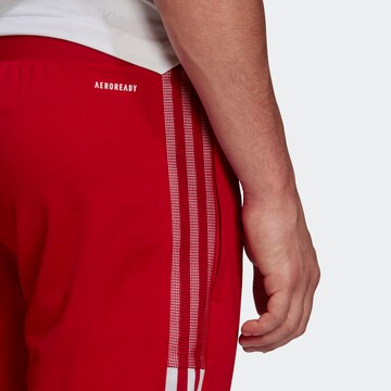 Tapered Pantaloni sportivi 'Tiro 21' di ADIDAS SPORTSWEAR in rosso