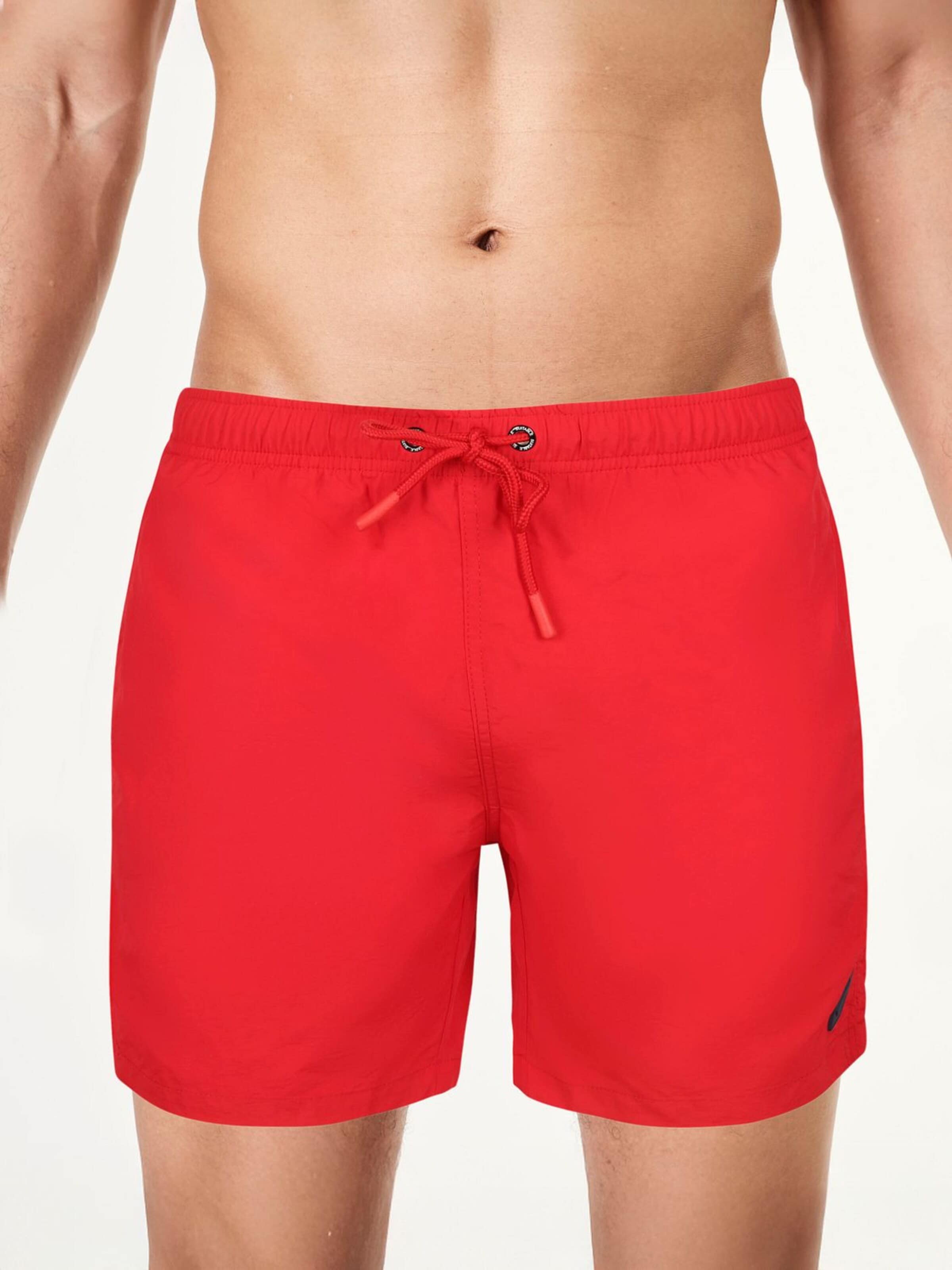 Suitable Board Shorts in Red: front