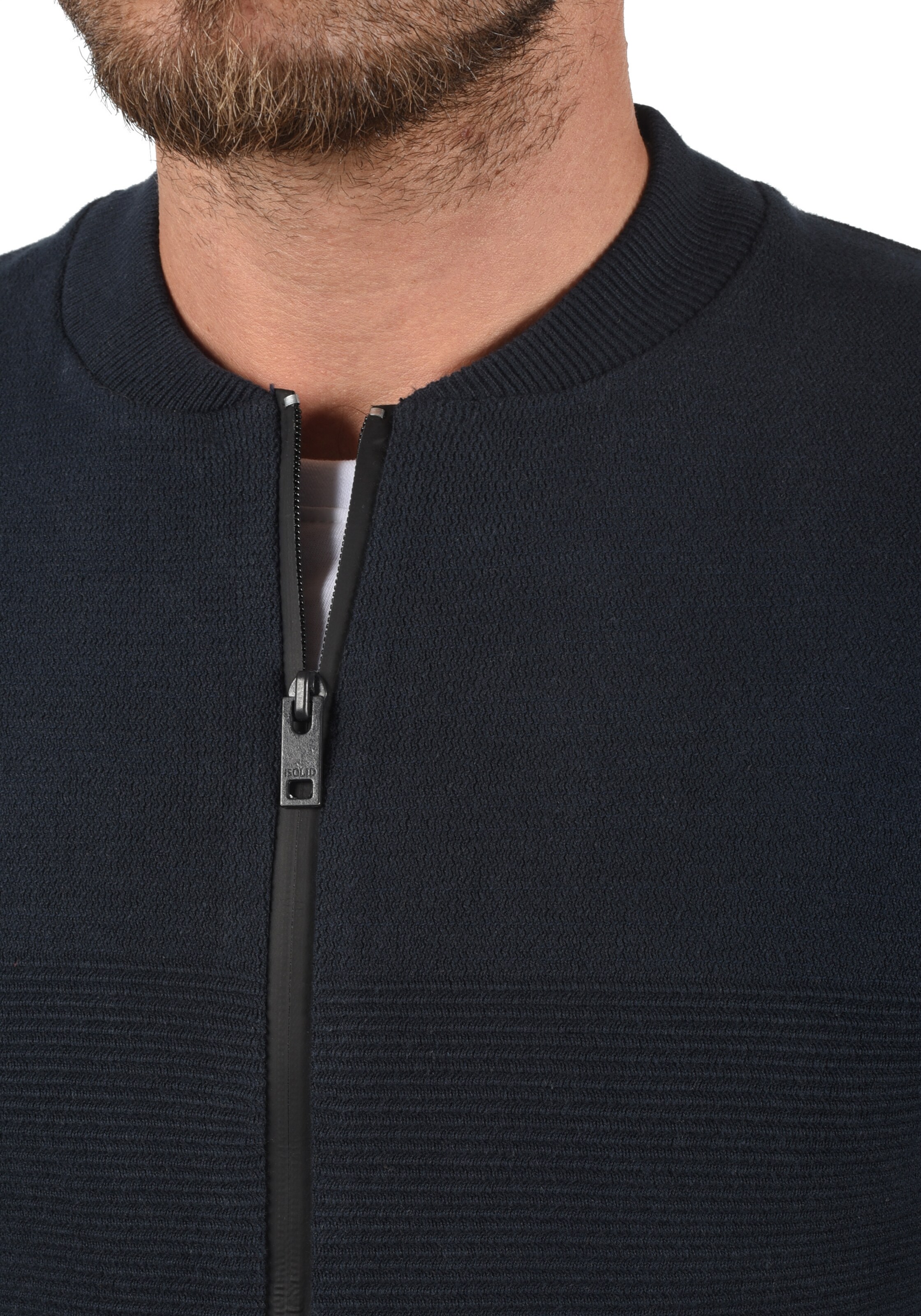 !Solid Strickjacke 'Cezar' in Blau