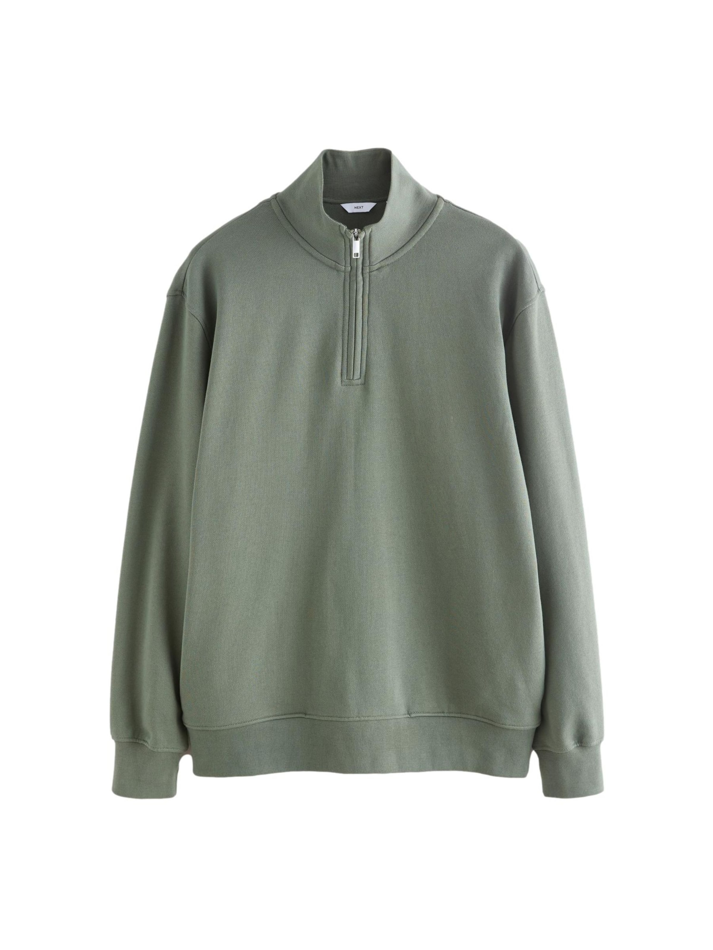 Next Sweatshirt i grön: framsida