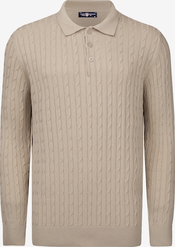 Pullover di Jimmy Sanders in beige: frontale