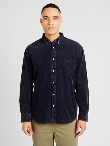 Coupe regular Chemise GANT en bleu : devant