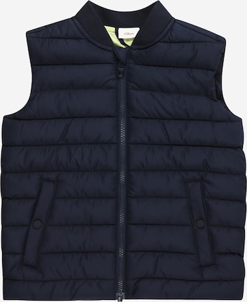 s.Oliver Vest in Blue: front