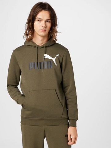 Sweat de sport PUMA en vert : devant