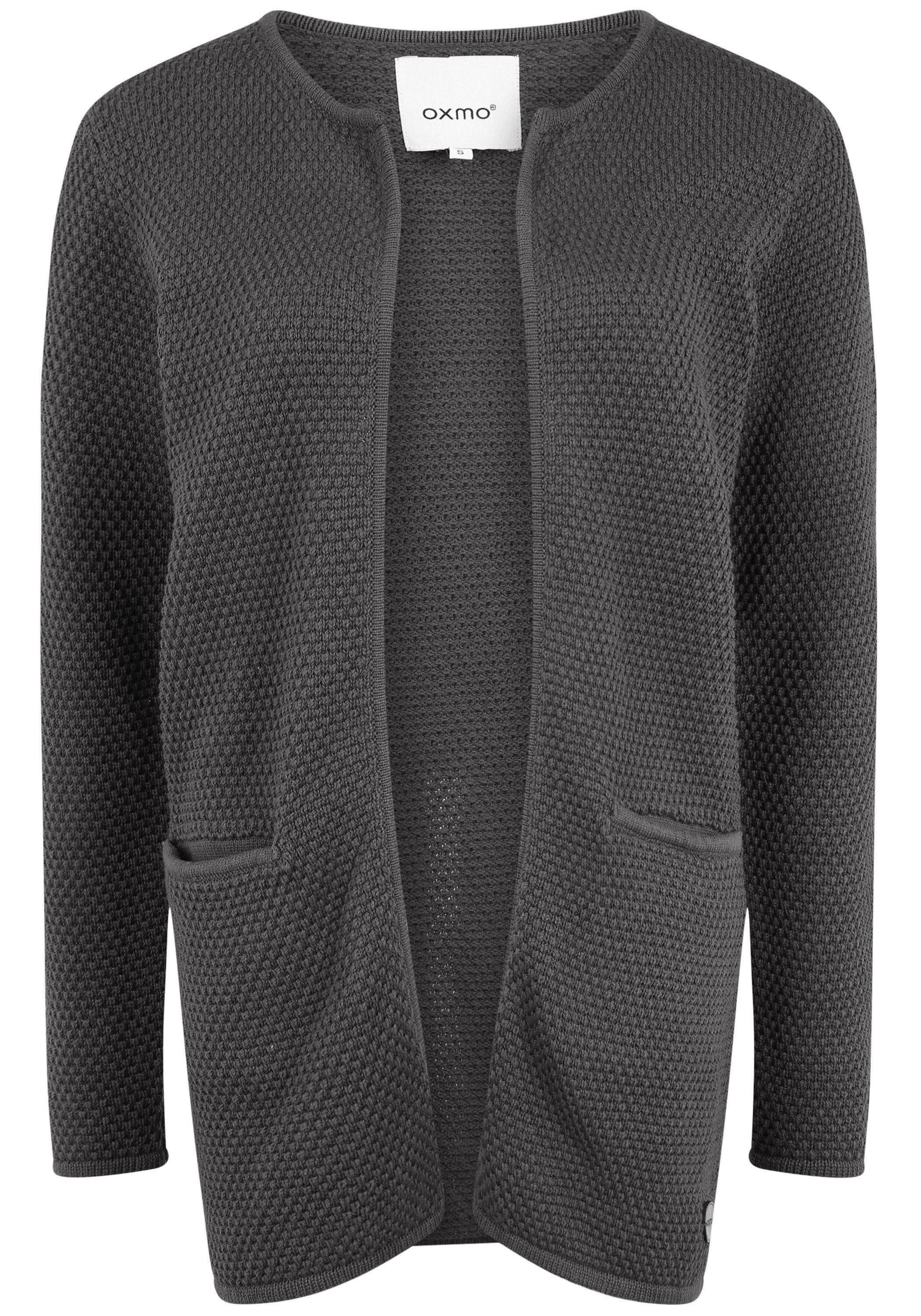 Oxmo - Casaco de malha 'Hilda' em cinzento: frente