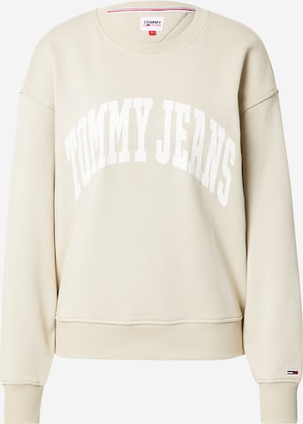 Tommy Jeans Sweatshirt 'College' in Beige: front