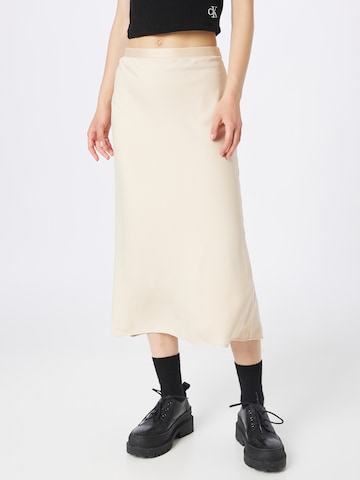 Calvin Klein Skirt in Beige: front