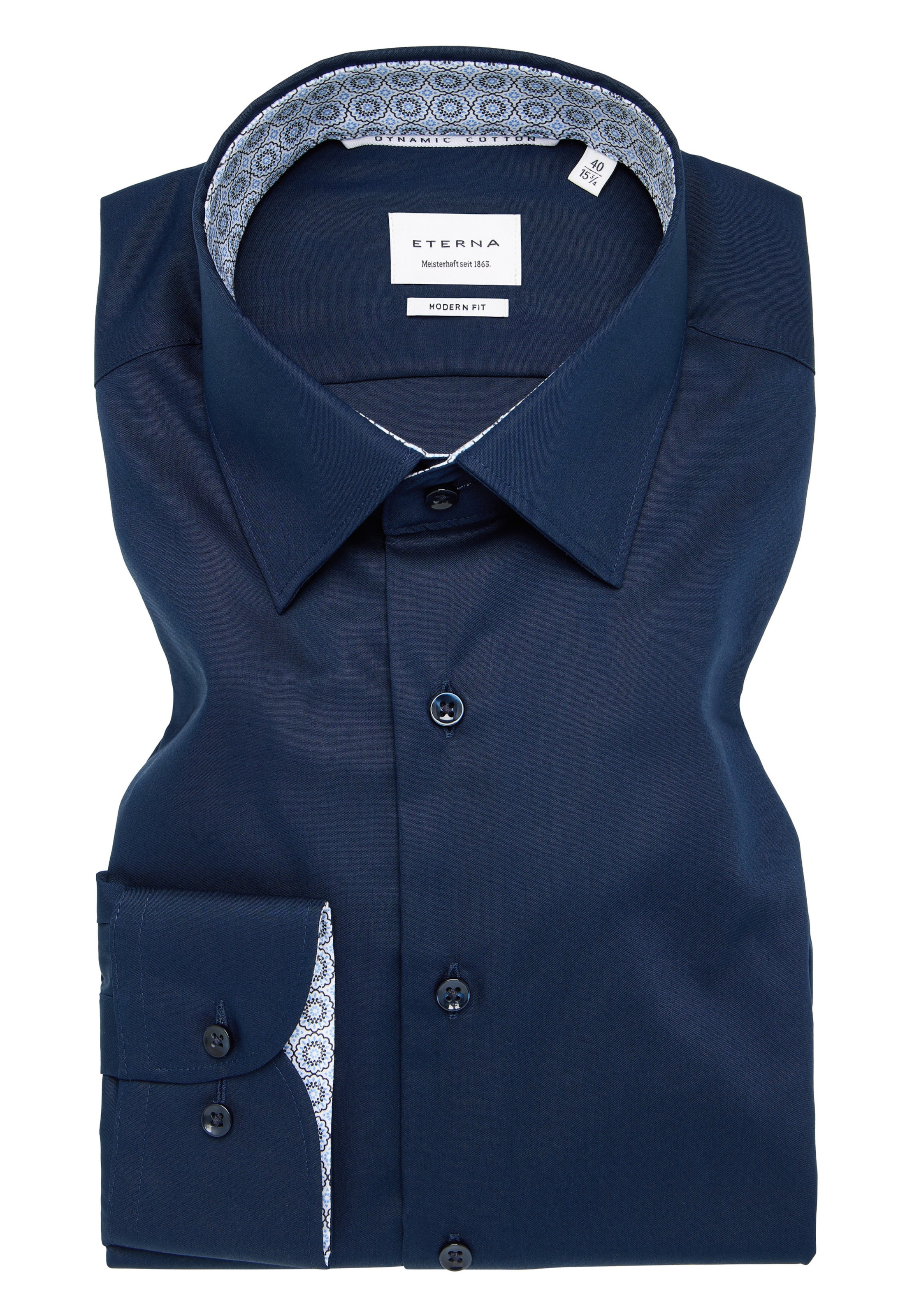 ETERNA Regular fit Zakelijk overhemd in Blauw