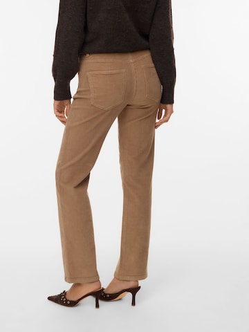 VERO MODA Wide Leg Hose 'MELISA ' in Braun