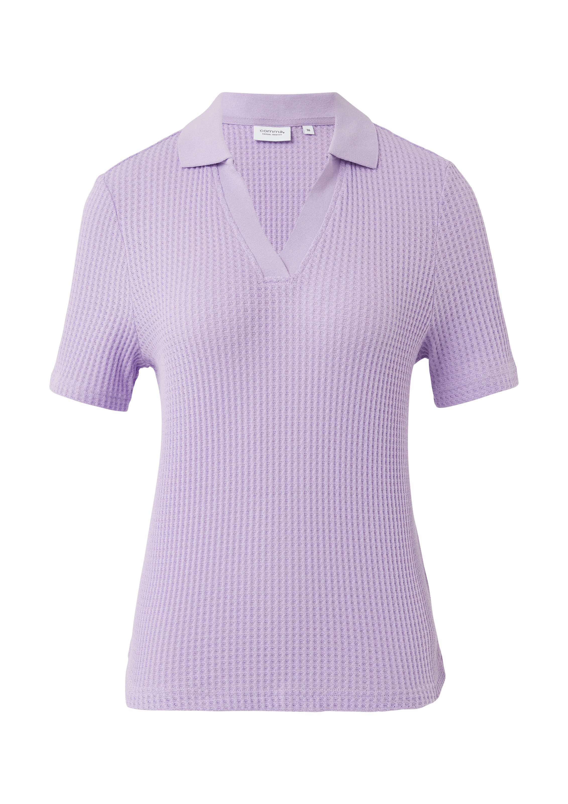 T-shirt comma casual identity en violet : devant