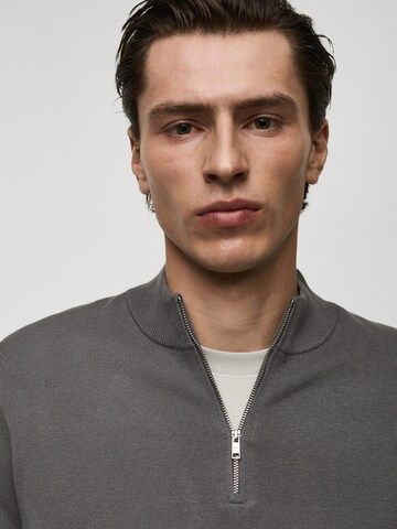 MANGO MAN Sweter 'LUXUSP' w kolorze szary