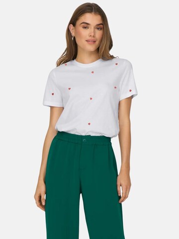 T-shirt 'ONLKETTY' ONLY en blanc