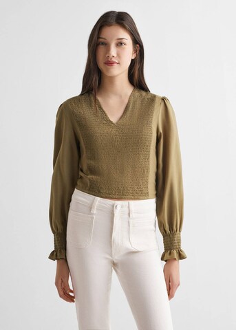 MANGO TEEN Blouse 'Barna' in Green: front