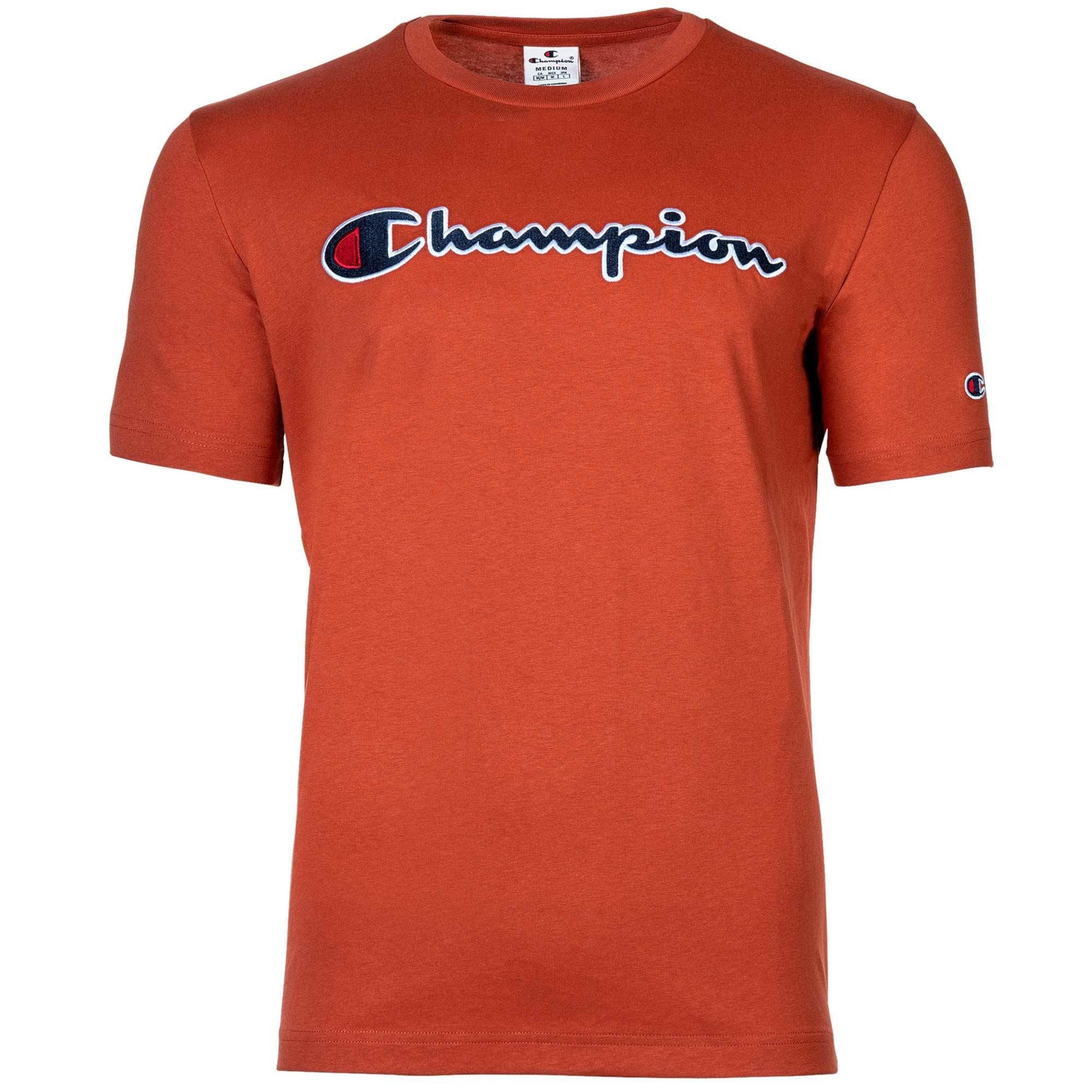 Maglietta Champion Authentic Athletic Apparel di colore rosso, Visualizzazione prodotti