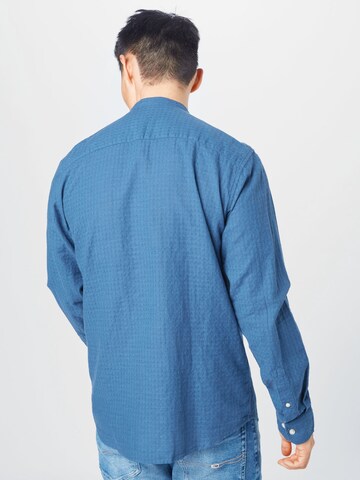 JACK & JONES Regular fit Button Up Shirt 'BLUSUMMER CHESTER' in Blue