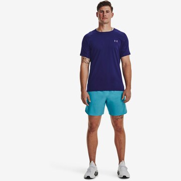 UNDER ARMOUR Functioneel shirt 'Emboss' in Blauw