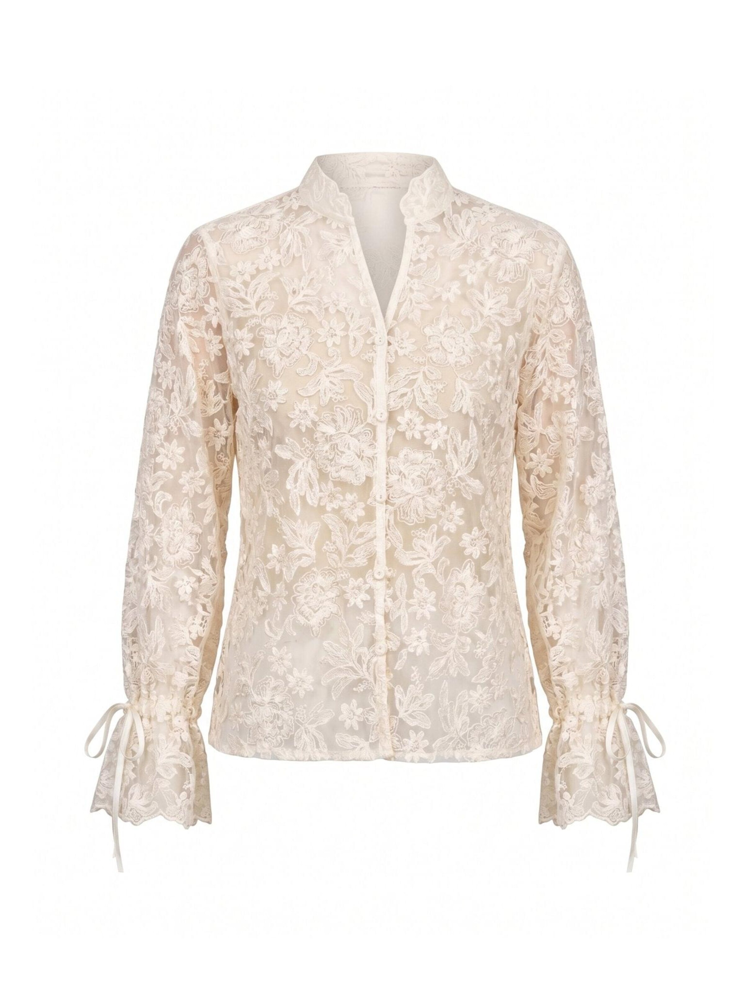 Tantra Bluse‌‌‌‌‌‌‌‌‌ in Beige: Vorderseite