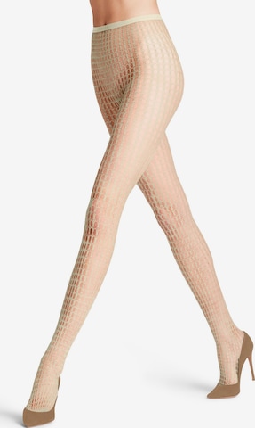FALKE Strumpfhose 'Wicker Game' in Weiß: Vorderseite