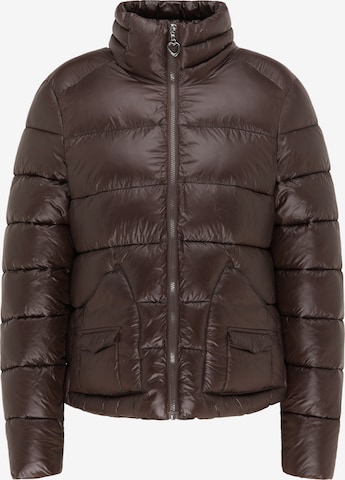 MYMO Winter Jacket in Brown: front