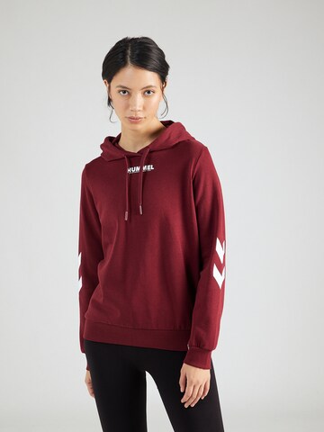 Hummel Sportief sweatshirt 'Legacy' in Rood: voorkant