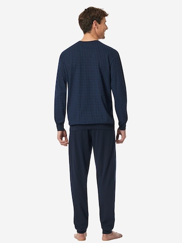 SCHIESSER Pyjama lang 'Comfort Essentials' in Blau