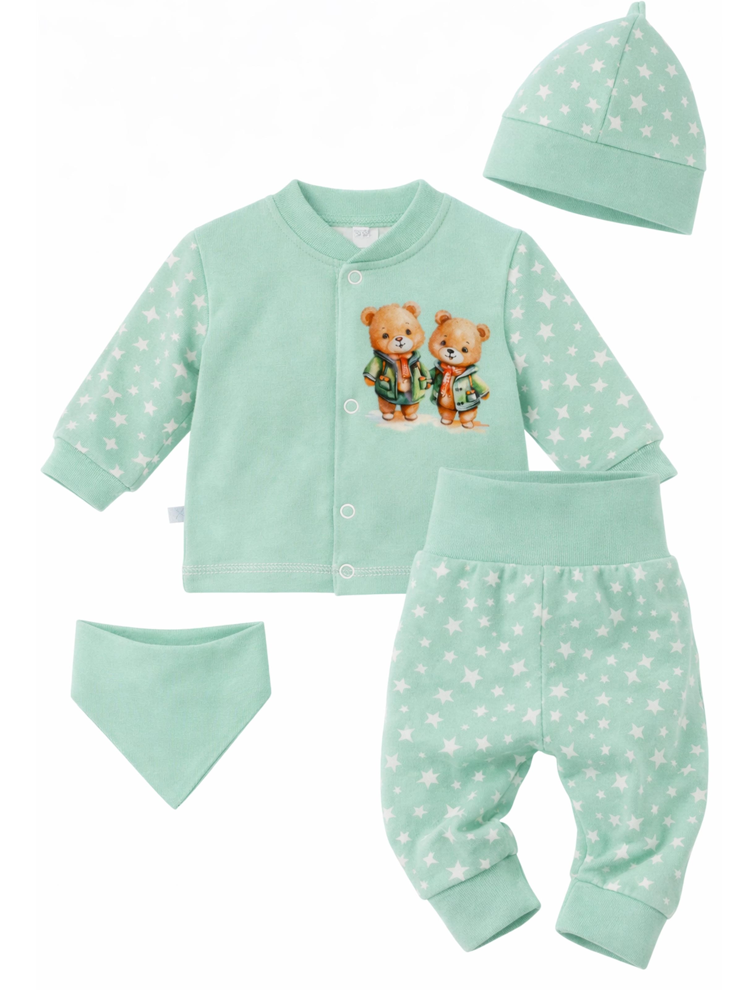 La Bortini Set in Green: front