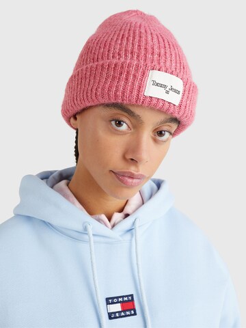 Bonnet TOMMY HILFIGER en rose : devant