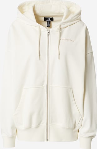 CONVERSE Sweatjacke in Beige: predná strana