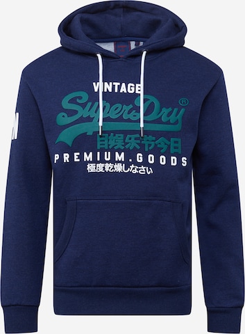 Superdry Sweatshirt in Blue: front