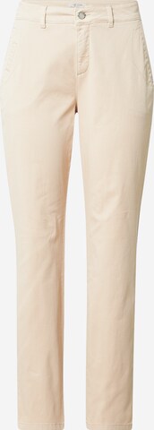 comma casual identity Regular Chino in Beige: voorkant