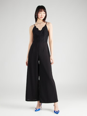 SISTERS POINT Jumpsuit 'GULO' in Zwart: voorkant