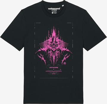 Watapparel Shirt 'Goth Mystic' in Zwart: voorkant