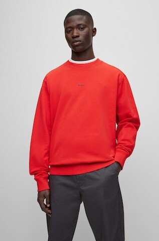 BOSS Orange Sweatshirt 'Wefade' in Rot: predná strana