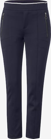 Coupe slim Pantalon STREET ONE en bleu : devant