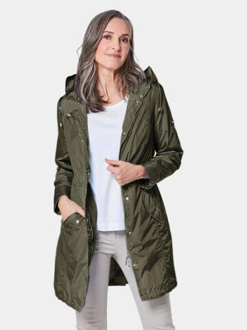Goldner Between-seasons parka in Green: front