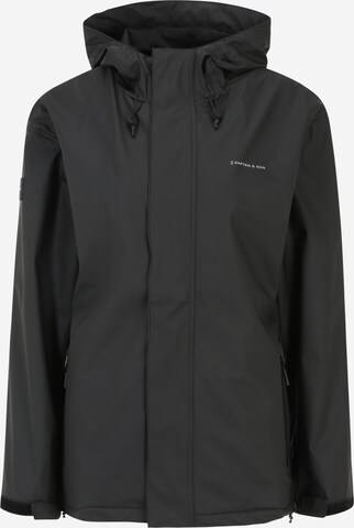 Kapten & Son Performance Jacket 'Everyday Rain' in Black: front