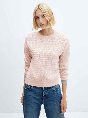 MANGO Pullover 'FLORINS' in Pink