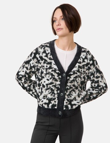 TAIFUN Knit Cardigan in Black: front