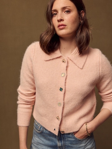 Next Strickjacke in Pink: Vorderseite