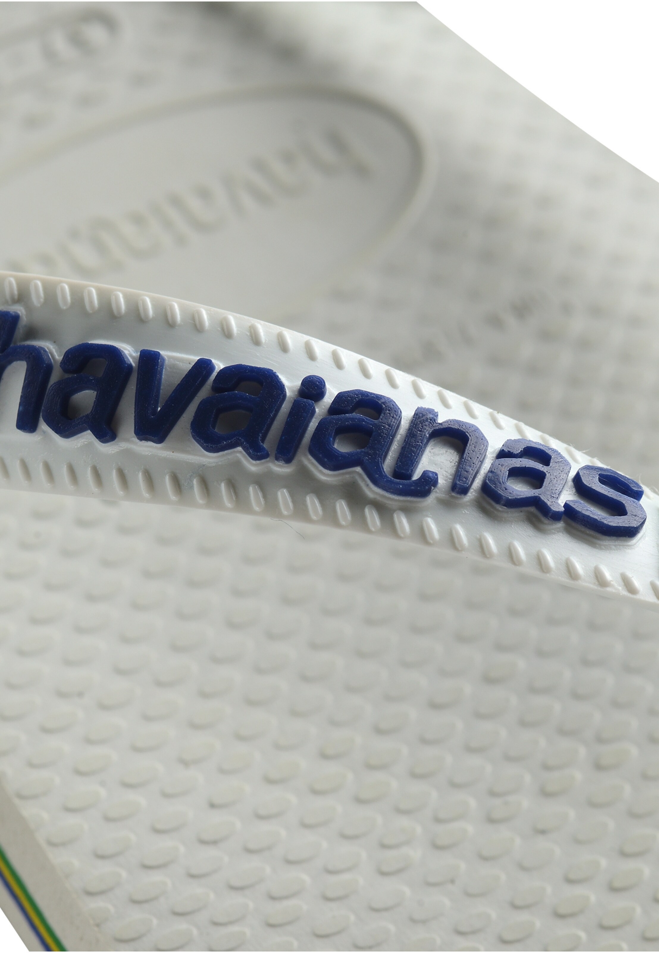 Tongs 'Brasil' HAVAIANAS en blanc