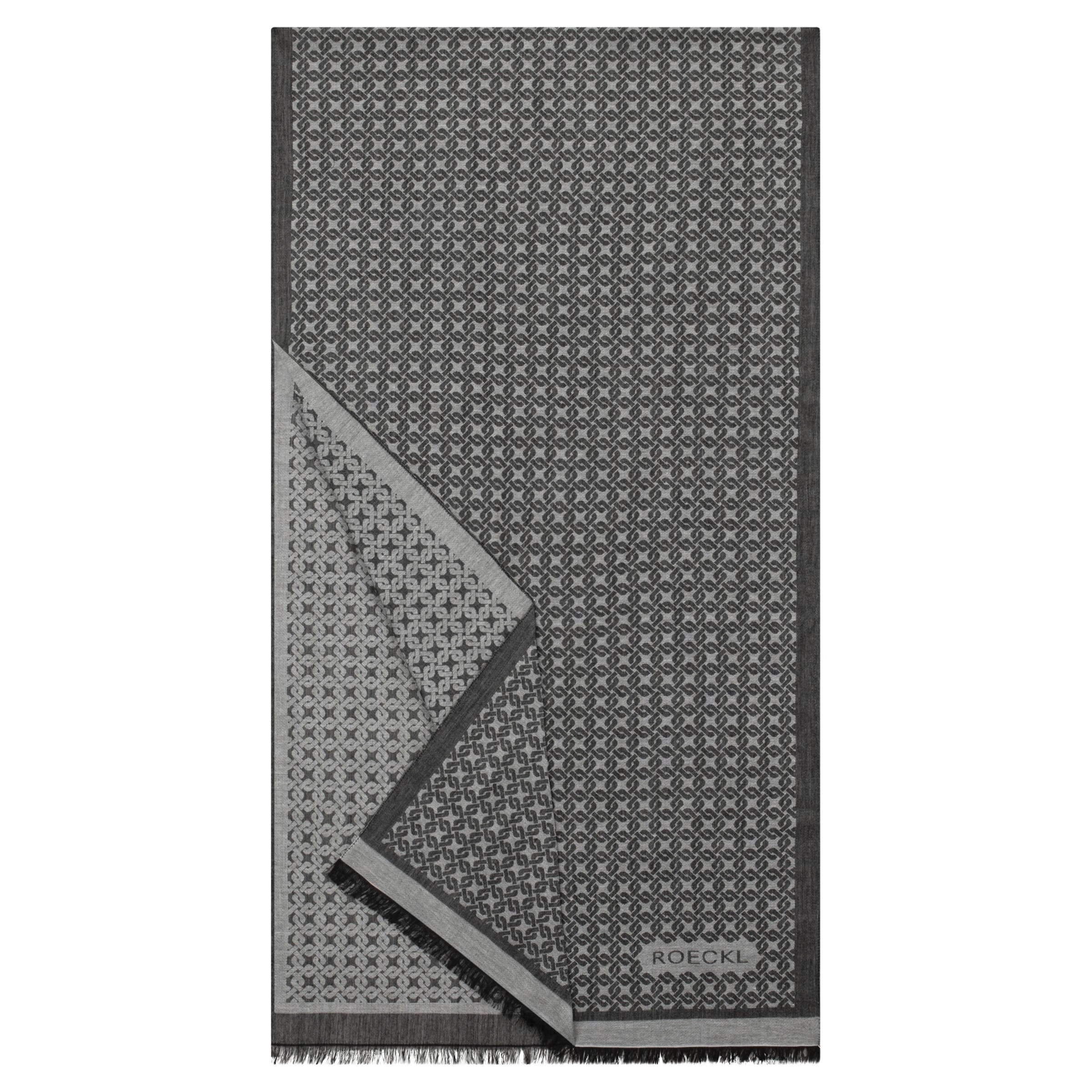 Roeckl Sjaal 'ROPE PATTERN' in Grijs: voorkant